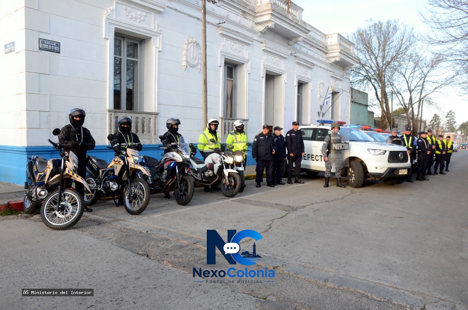 Lanzamiento de operativo de seguridad en Colonia para la Noche de la Nostalgia