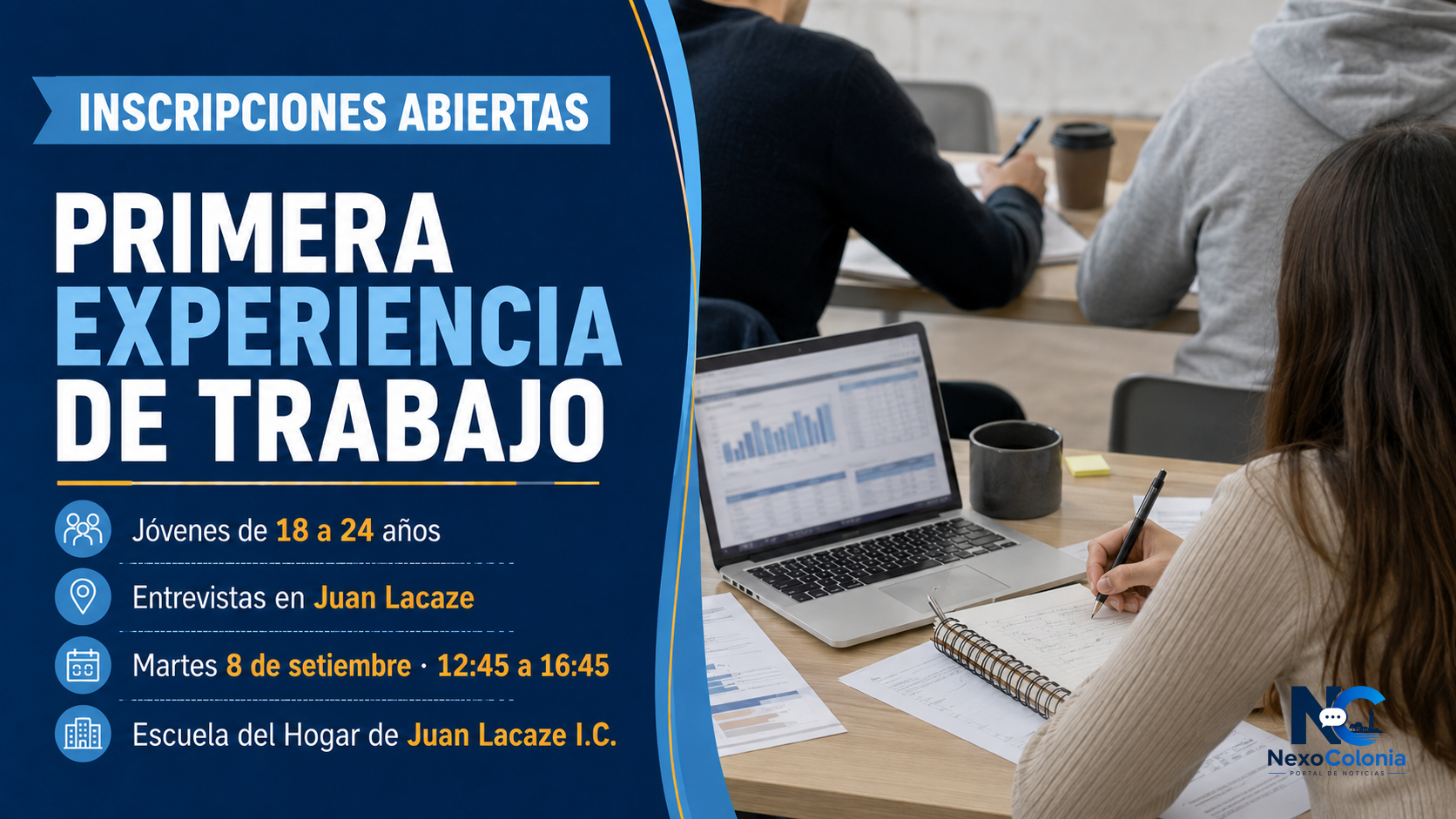 Inscripciones abiertas para el Plan Primera Experiencia de Trabajo